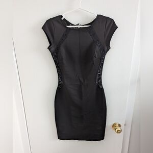 Guess Lace Back Black Dress